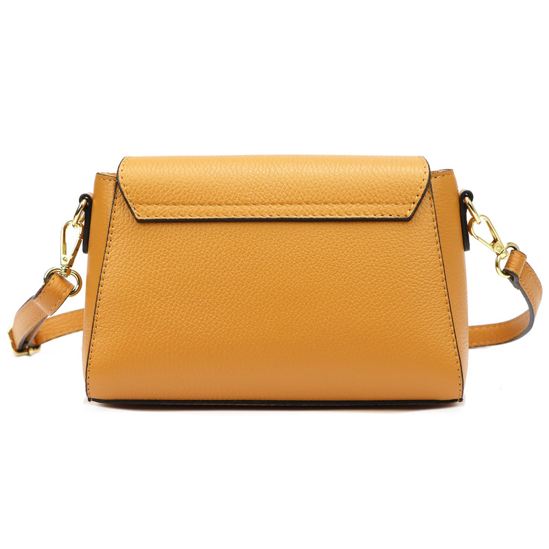 Luka damska listonoszka skóra naturalna torebka przez ramię z klapą