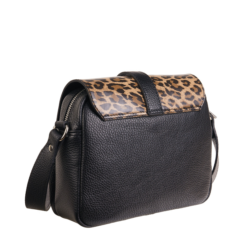 Torebka Skórzana z Klapką Imitującą Panterkę – Elegancja i Styl od Canaletto TD690s3374