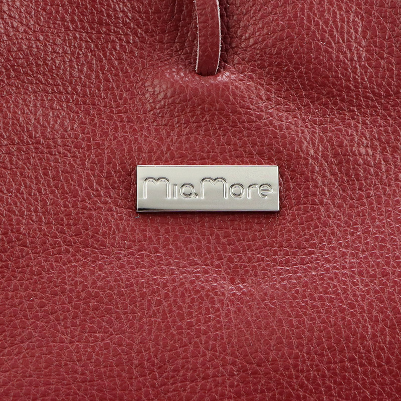 MiaMore Skórzana damska shopperbag duża torabka na ramię z kieszenią