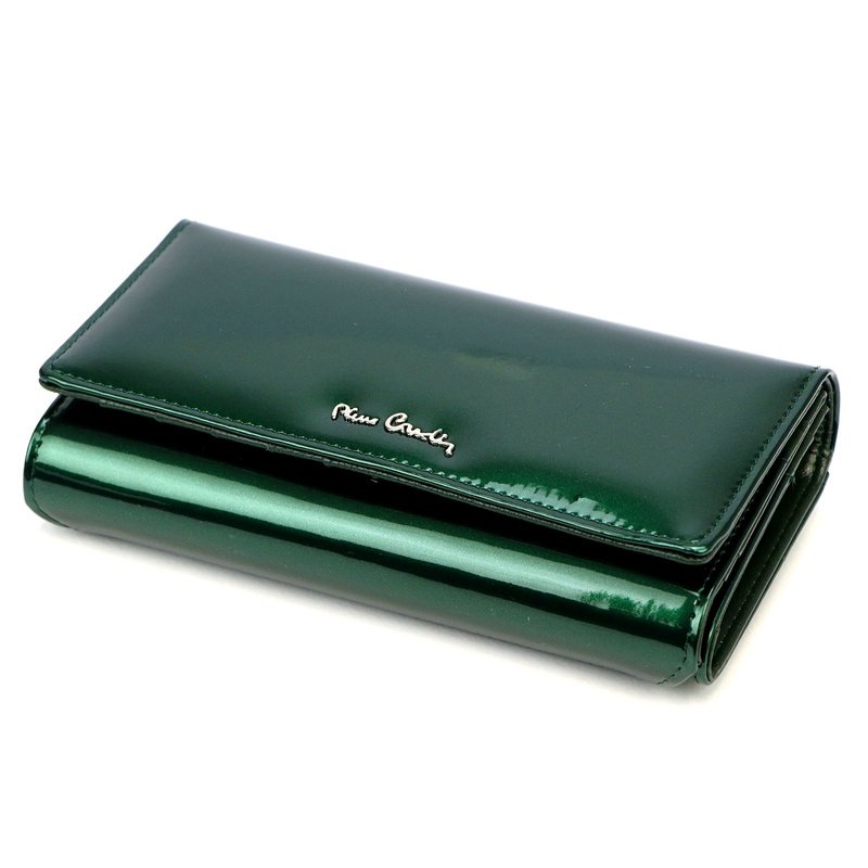 skóra naturalna + Damski portfel ze skóry ekologicznej Pierre Cardin 07 SHINY 102