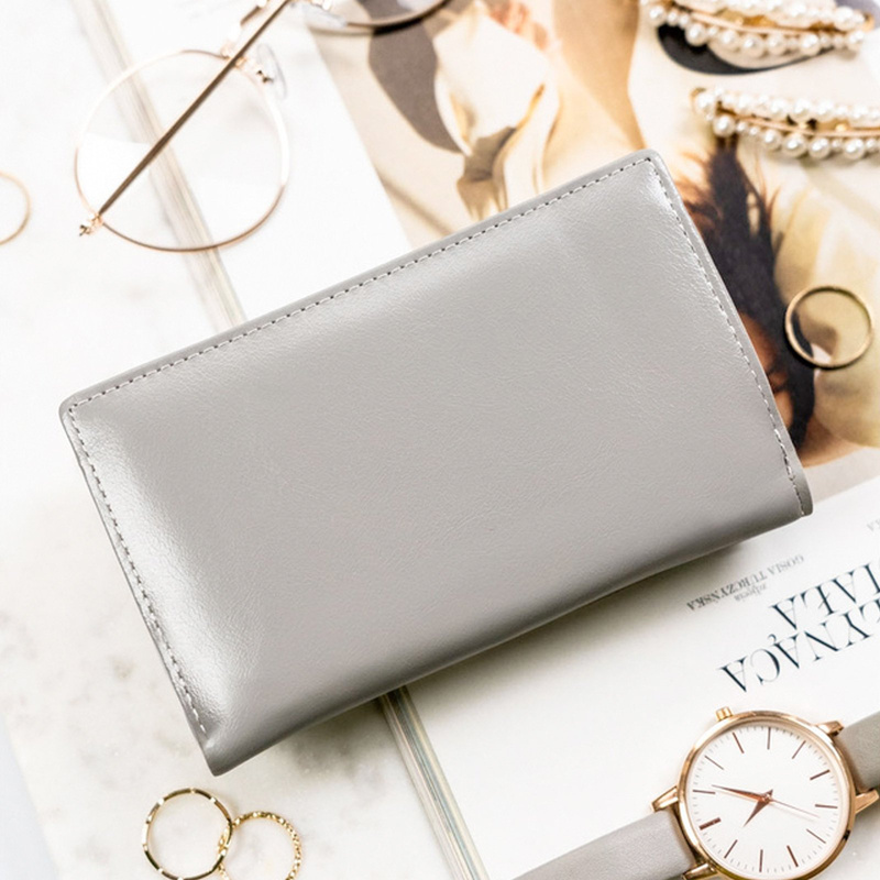 skóra naturalna + Damski portfel ze skóry ekologicznej Peterson PTN PH29-LFL