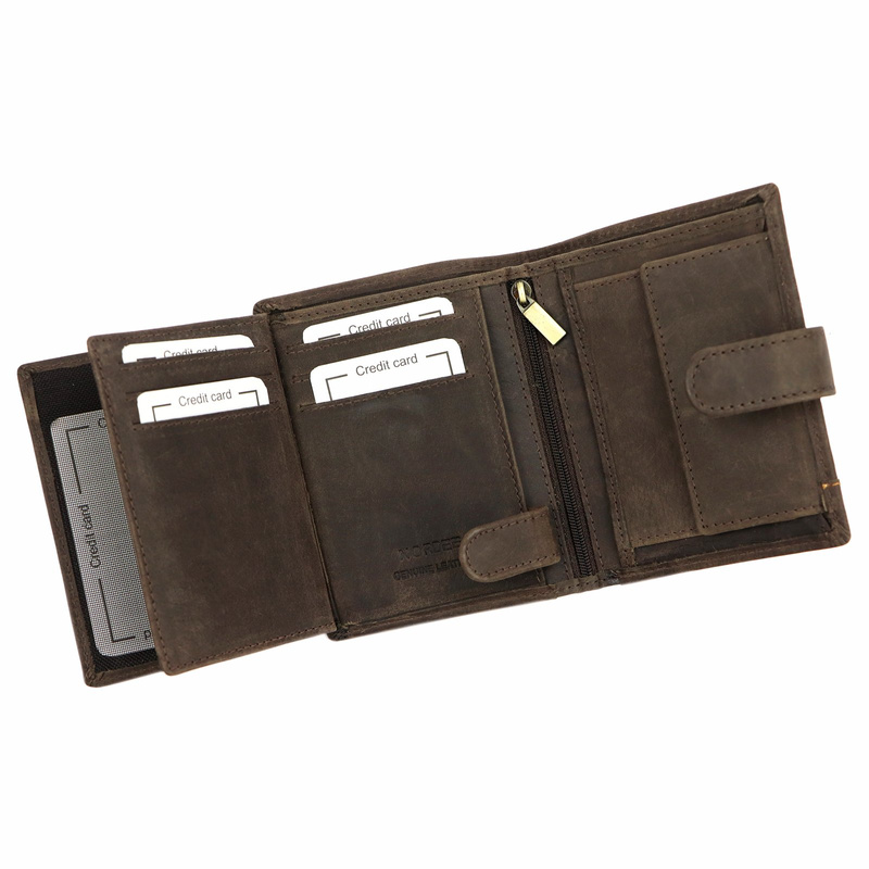 Skórzany męski portfel Nordee HJORT N4L