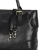 Torebka do ręki kuferek genuine leather made in italy - MARCO MAZZINI czarny