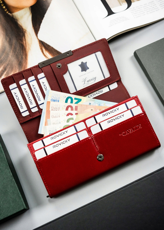 Pojemny portfel damski ze skóry naturalnej i ekologicznej - 4U Cavaldi