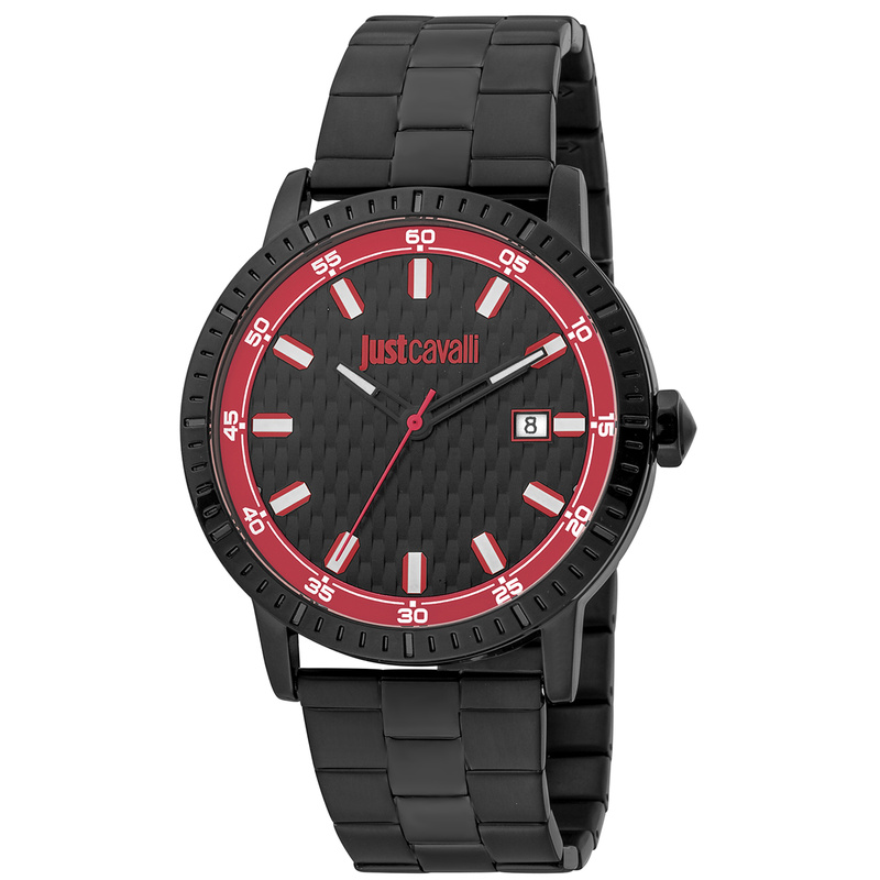 Zegarek JUST CAVALLI JC1G216M0065. Kwarcowy, Kolor czerwony. Mężczyzna.