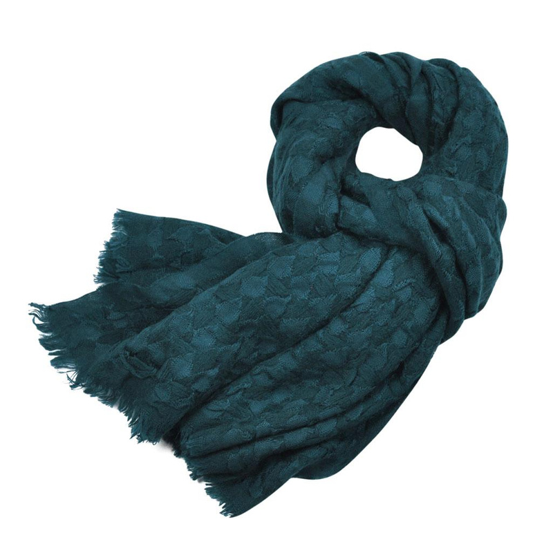 Szal Wełną Przeplatany