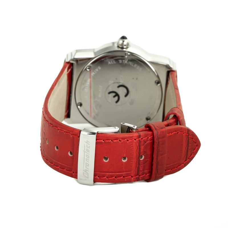 Zegarek CHRONOTECH CT-7279M-05. Kwarcowy, Kolor czerwony. Unisex.