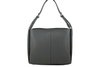 Klasyczna torebka skórzana na ramię - szara