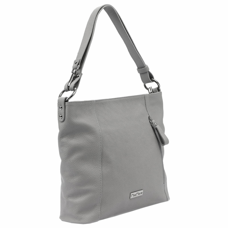 Damska shopperbag torebka na ramię skórzana z kieszeniami MiaMore