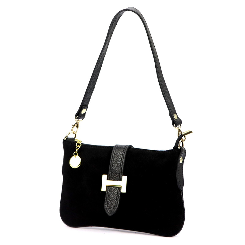 Luka Damska listonoszka torebka przez ramię ze skóry naturalnej kieszeń