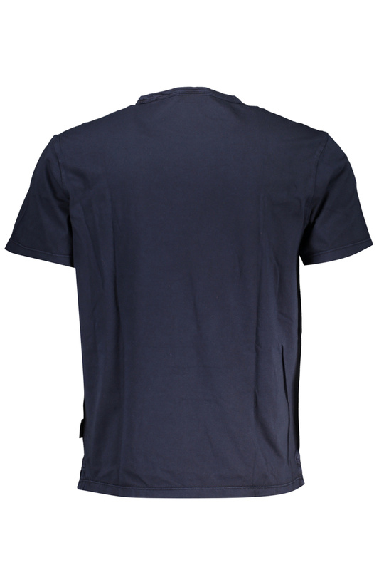 NIEBIESKI T-SHIRT MĘSKI NAPAPIJRI Z KRÓTKIM RĘKAWEM