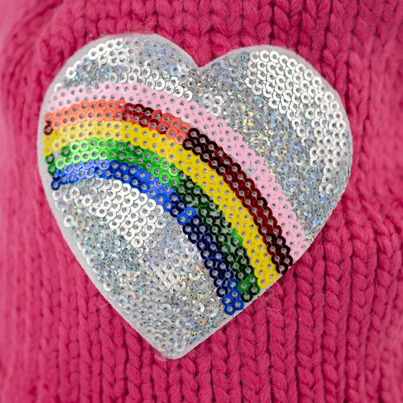 Czapka Dziecięca Sequin Heart