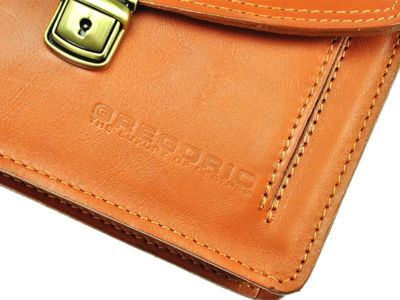 Saszetka męska z naturalnej skóry Gregorio 212