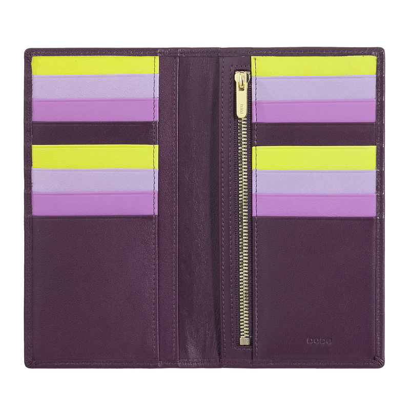 DuDu damski portfel skóra naturalna pionowa duża portmonetka