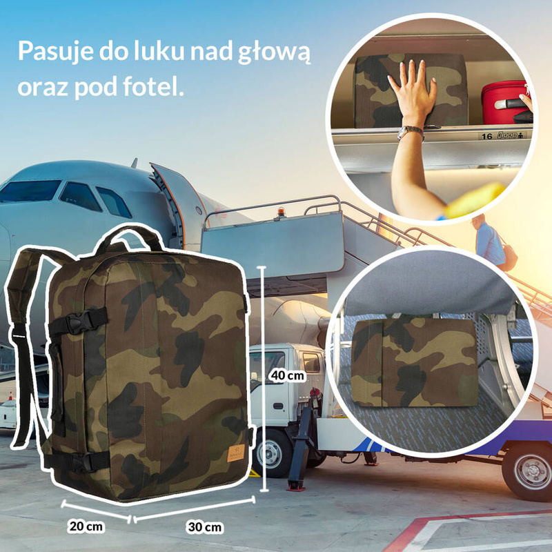 Duży funkcjonalny podróżny plecak marki Rovicky