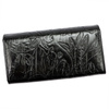 Gregorio duży damski portfel klasyczny podłużny portmonetka kwiatowy wzór