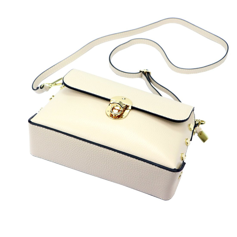 Luka damska listonoszka torebka przez ramię skóra naturalna stylowa