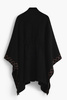 DESIGUAL PONCHO DAMSKI CZARNY