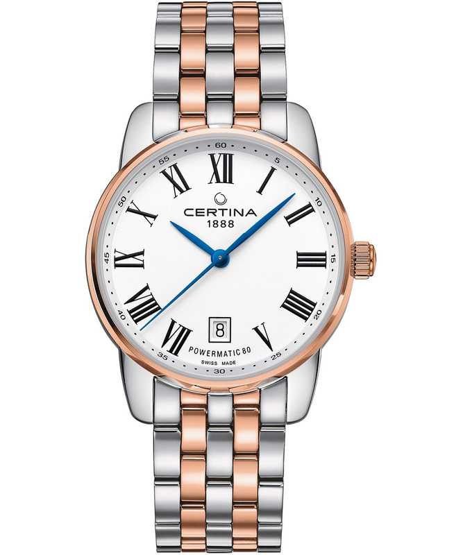 Zegarek CERTINA C034807220130. Automatyczny, Kolor biały. Mężczyzna.