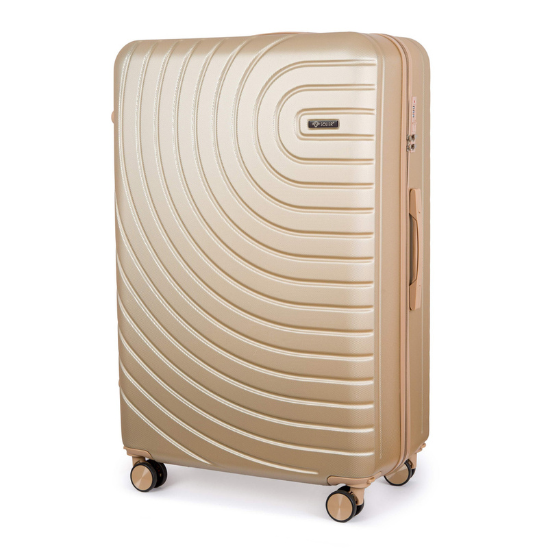 Walizka podróżna bardzo duża ABS SOLIER AVENTOR STL1064 GOLD 32" XXL