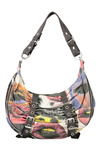 Czarna torebka damska Desigual Graffiato Blue Calgary