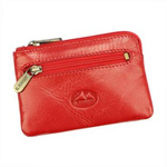 Skórzane etui na klucze zapinane z karabińczykiem i kieszenią EL FORREST