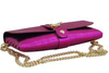 Torebka kopertówka metalizowana - Fuksja