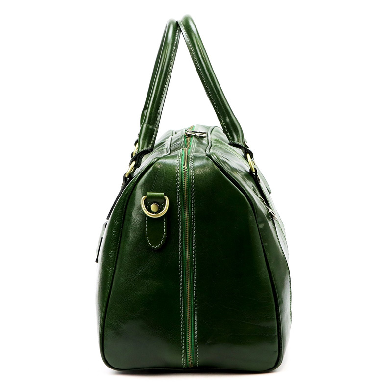 Gregorio podróżna torba skóra naturalna torba weekendowa duża z paskiem