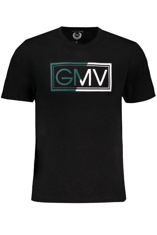 T-SHIRT MĘSKI Z KRÓTKIM RĘKAWEM GIAN MARCO VENTURI CZARNY