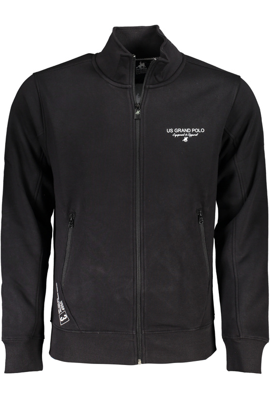 CZARNA BLUZA MĘSKA Z ROZPINANYM NA ZAMEK US GRAND