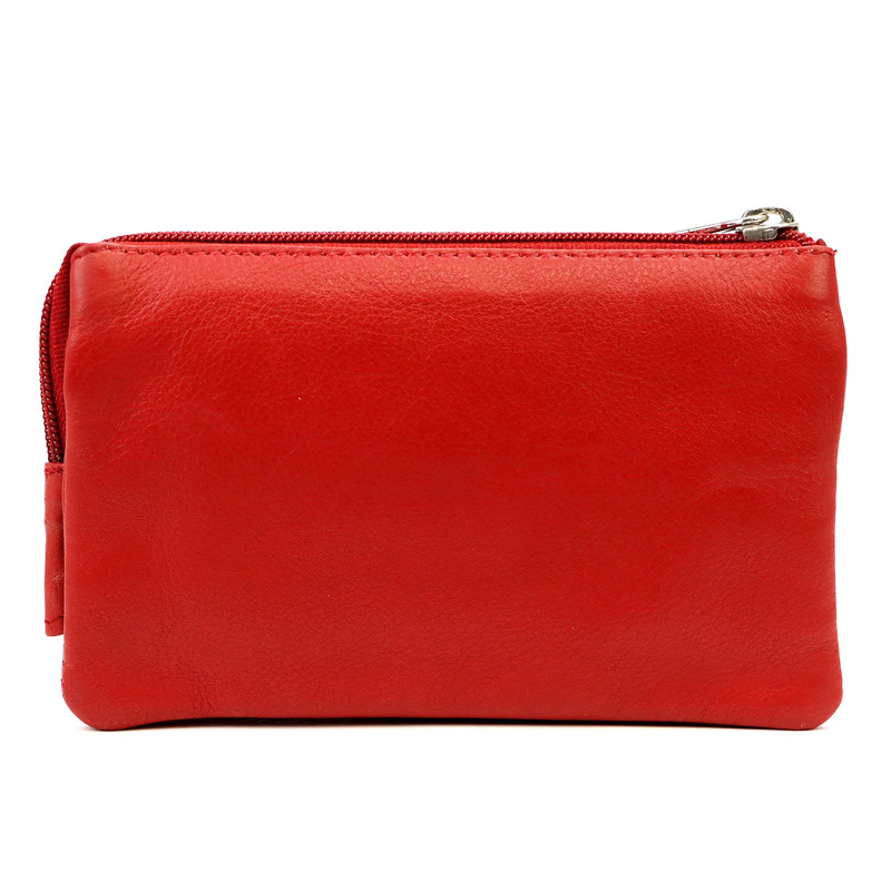 Gregorio Portfel Damski Skórzany Podłużny Na Suwak Saszetka pojemna