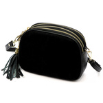 Vera Pelle listonoszka damska skóra naturalna zamsz trzykomorowa kieszenie