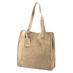 Luka Zamszowa duża damska shopperbag torebka na ramię z kosmetyczką