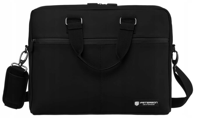 Torba na laptopa z syntetycznego materiału - Peterson