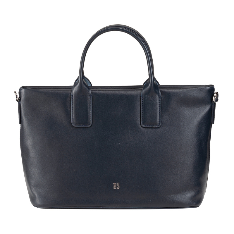 Dudu damski kuferek skóra naturalna torba do ręki z paskiem i kieszenią