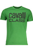 ZIELONY T-SHIRT MĘSKI Z KRÓTKIM RĘKAWEM KLASY CAVALLI