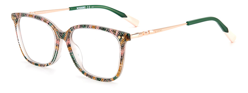 Okulary MISSONI MIS-0085-038. Okulary, Kolor zielony różowy. Kobieta.