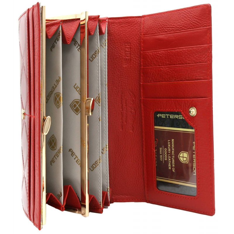 Damski Portfel BADURA B-72401P-SH skóra naturalna