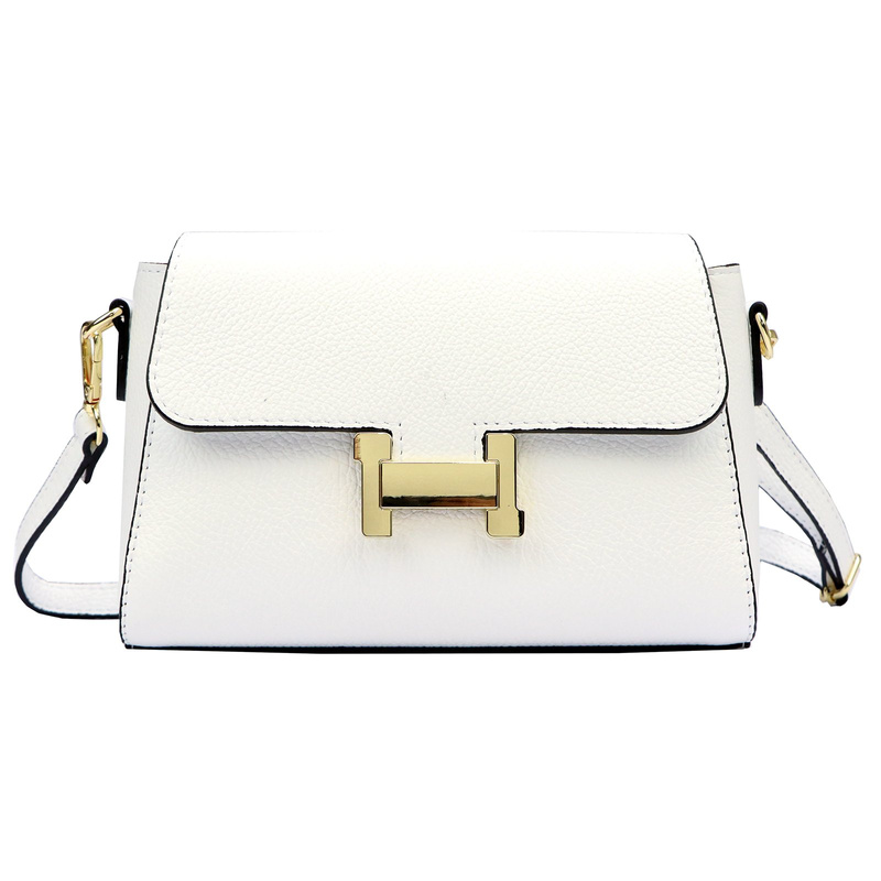 Luka damska listonoszka skóra naturalna torebka przez ramię z klapą