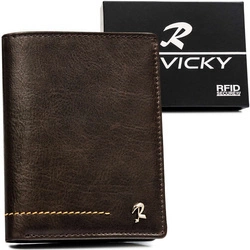 Męski praktyczny portfel rozbudowany Rovicky RFID