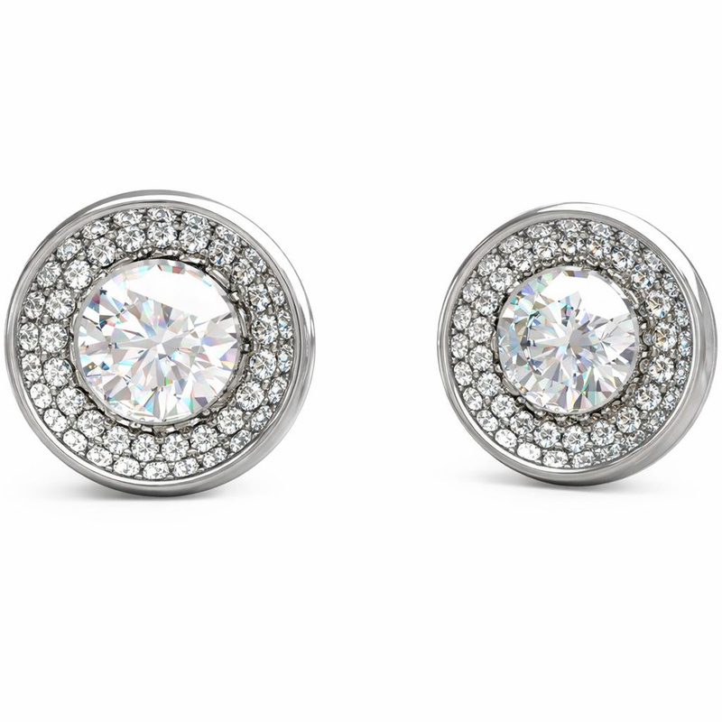 Biżuteria GUESS JUBE03396JWRH. Kolczyki, Kolor szary. Kobieta.