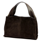 Stylowa Zamszowa damska listonoszka torebka z dopinanym paskiem od Luka