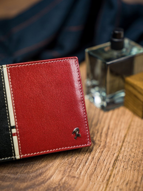 Portfel Skórzany Męski Rozbudowany Skóra Naturalna RFID Rovicky