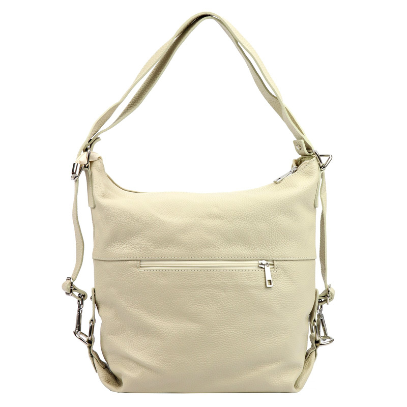 PATRIZIA Duża elegancka damska skórzana torebka na ramię z kieszeniami