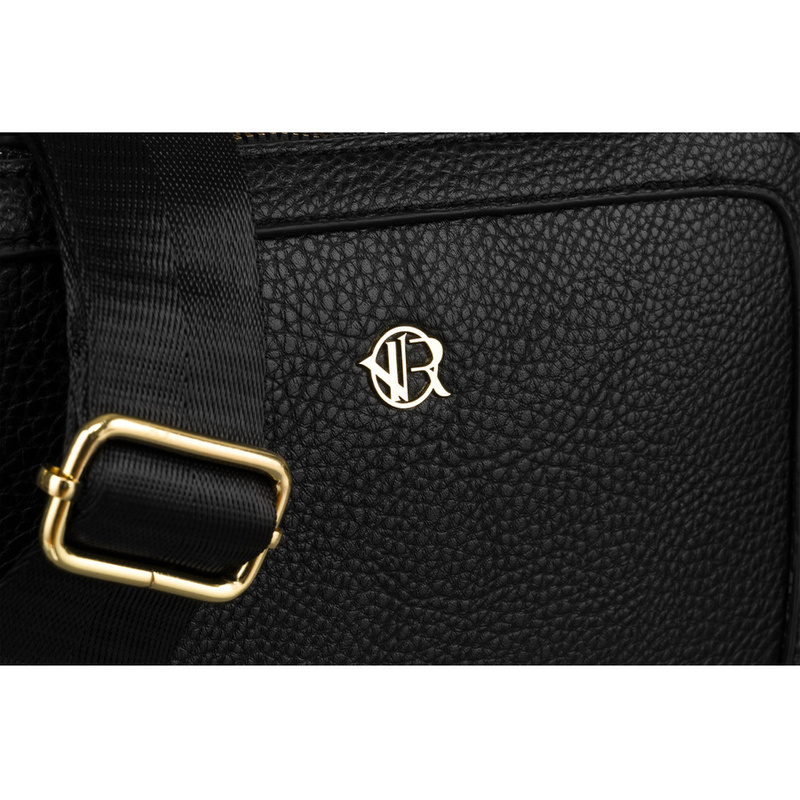 Miejska torebka damska na ramię w beżowym kolorze wykonana ze skóry ekologicznej - Rovicky