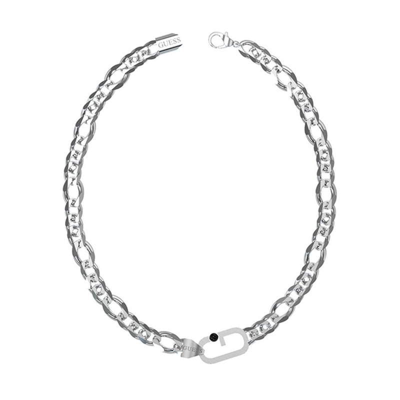 Biżuteria GUESS JUMN02126JWST. Naszyjnik, Kolor szary. Mężczyzna.
