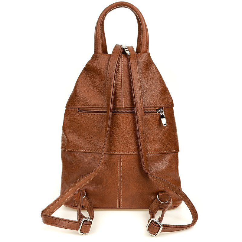 Plecak Damski Skórzany Trójkąt Pojemny Beltimore Q60