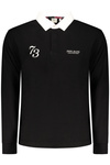 PEPE JEANS M�SKA KOSZULKA POLO Z D�UGIM R�KAWEM, CZARNA