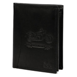 Skórzany męski portfel Money Kepper CDD 5601 BIKE