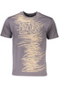 CAVALLI CLASS T-SHIRT Z KRÓTKIM RĘKAWEM MĘSKI SZARY